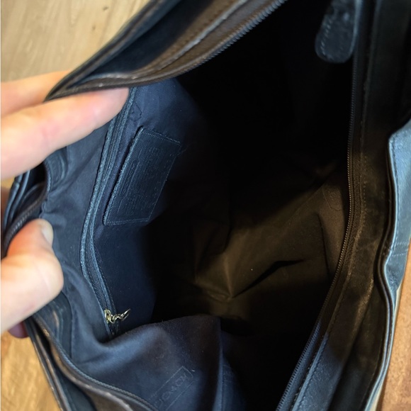 Coach 4177 Vintage Black Flatiron Large Hobo Ergo Shoulder bag Leather Used - Picture 6 of 13